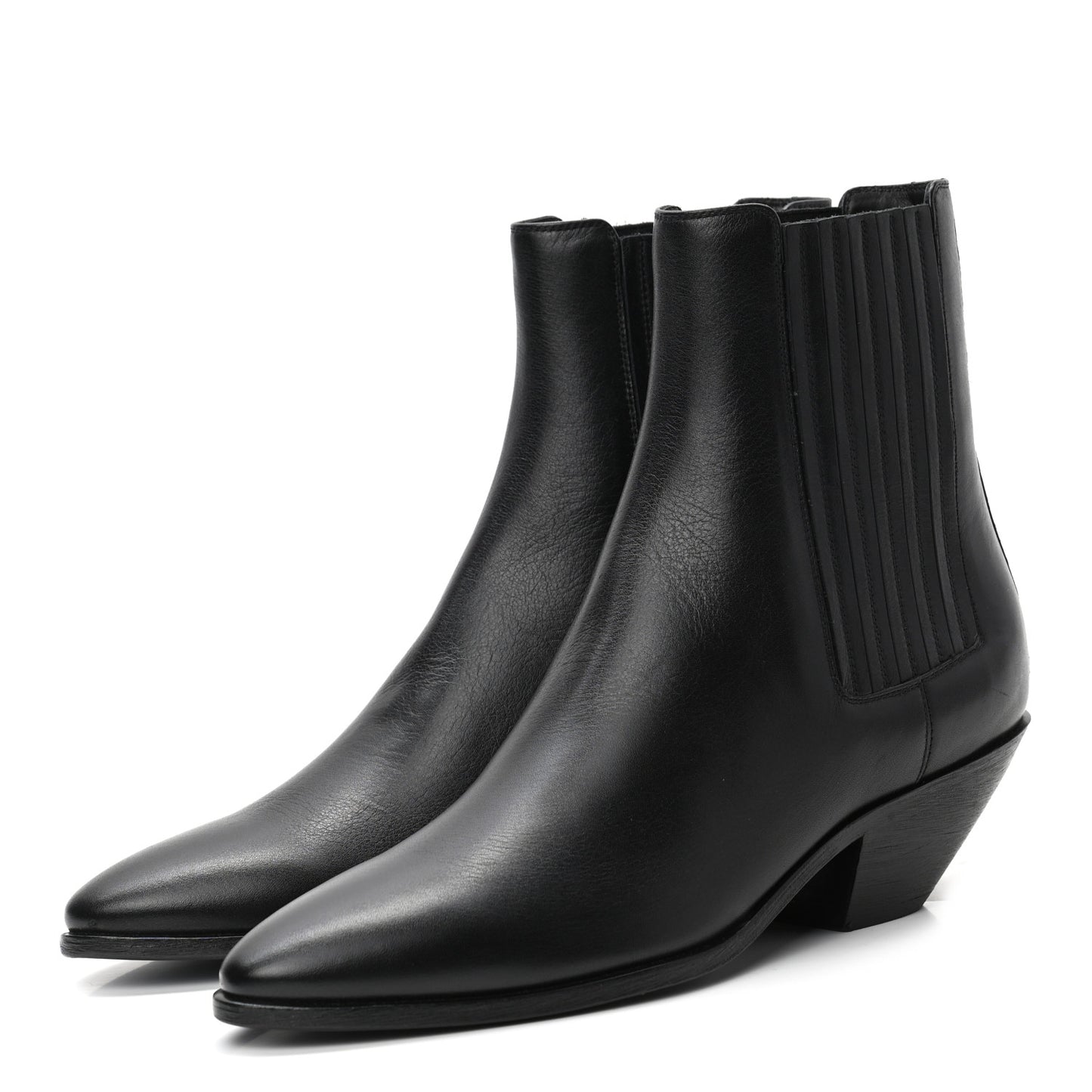Calfskin Brit Souple Ankle Boots 39 Black