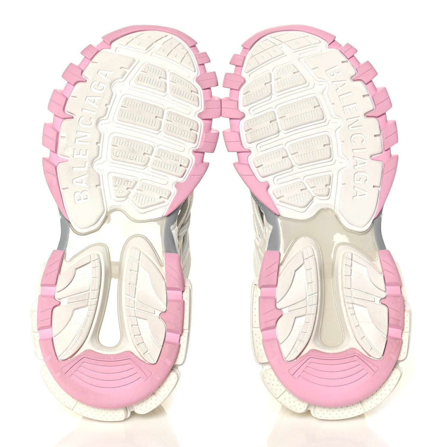 Balenciaga Rubber Mesh Tri-Color Womens Track.2 Open Sneakers 40 Light Yellow Light Pink Light Blue 5 of 8