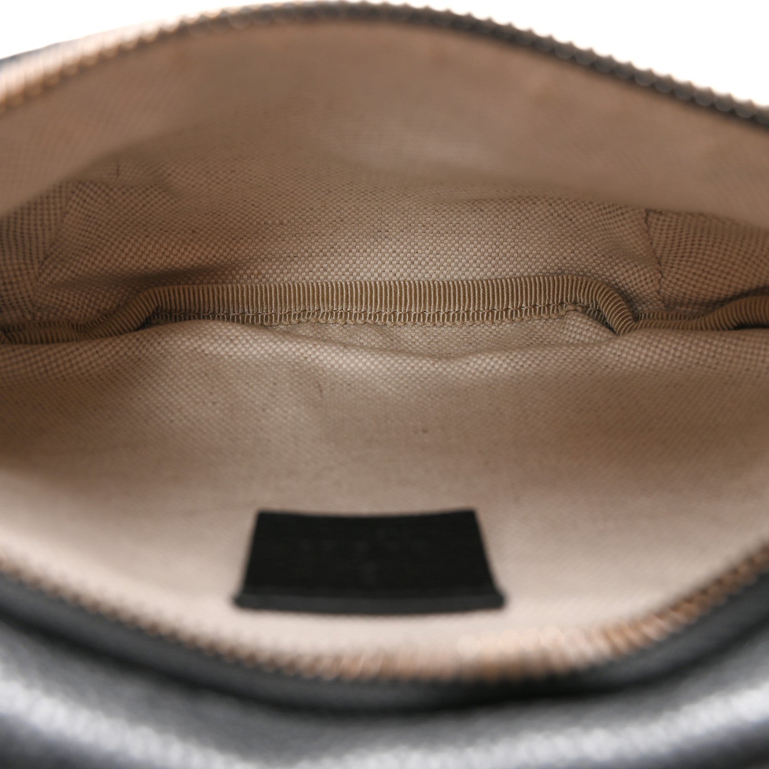 Gucci Grained Calfskin Logo Belt Bag Black 5 of 12