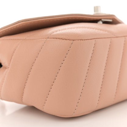 Chanel Caviar Chevron Quilted Small Single Flap Light Pink 8 of 10