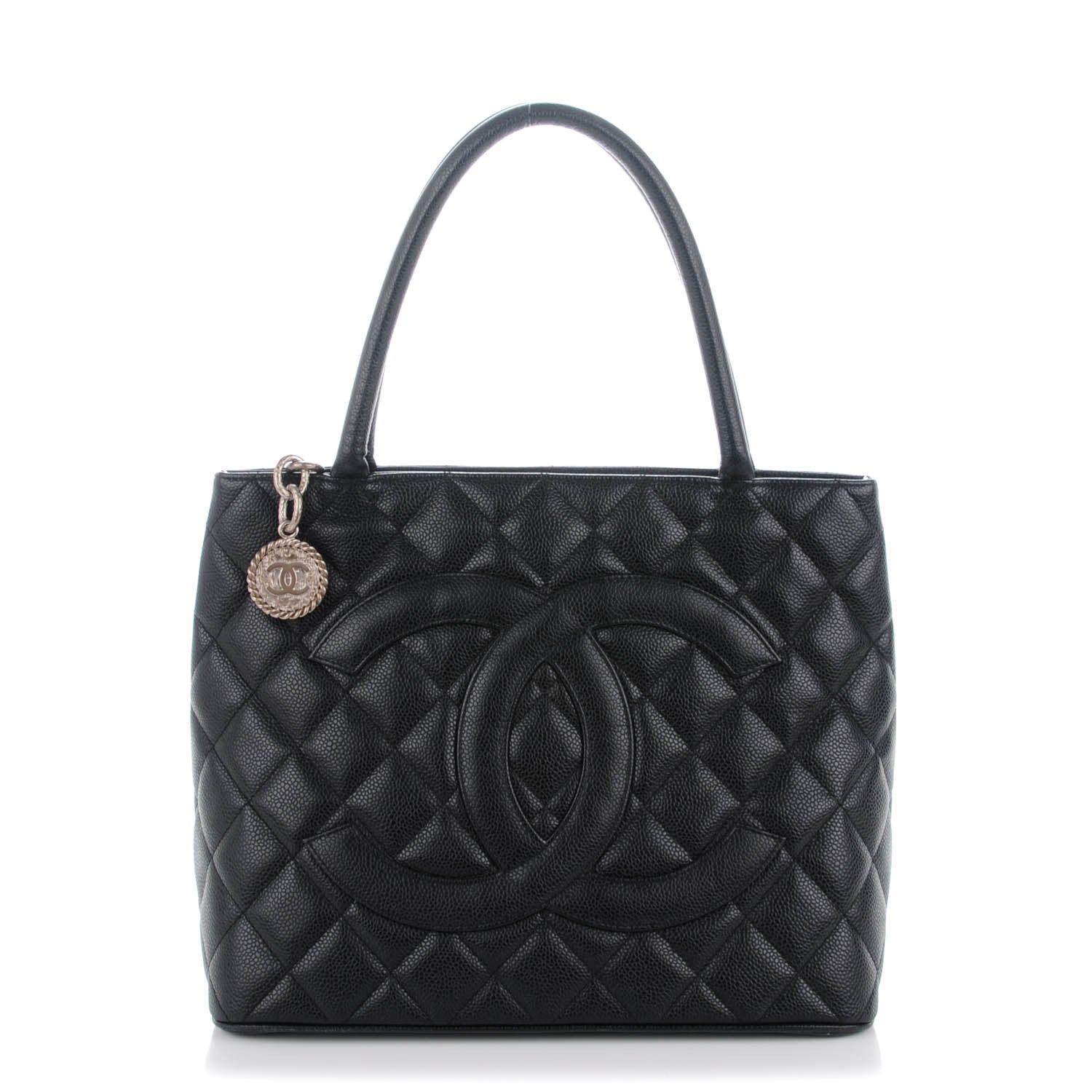 Chanel Caviar Quilted Medallion Tote Black 1 of 7