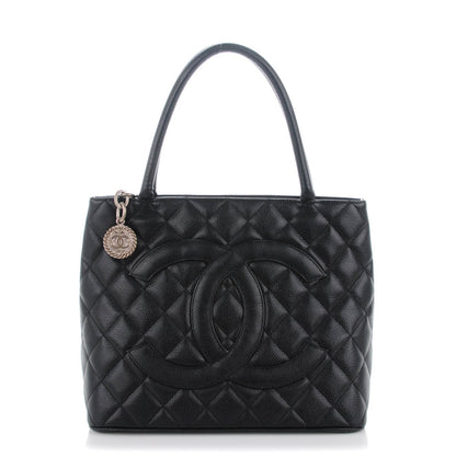 Chanel Caviar Quilted Medallion Tote Black 1 of 7