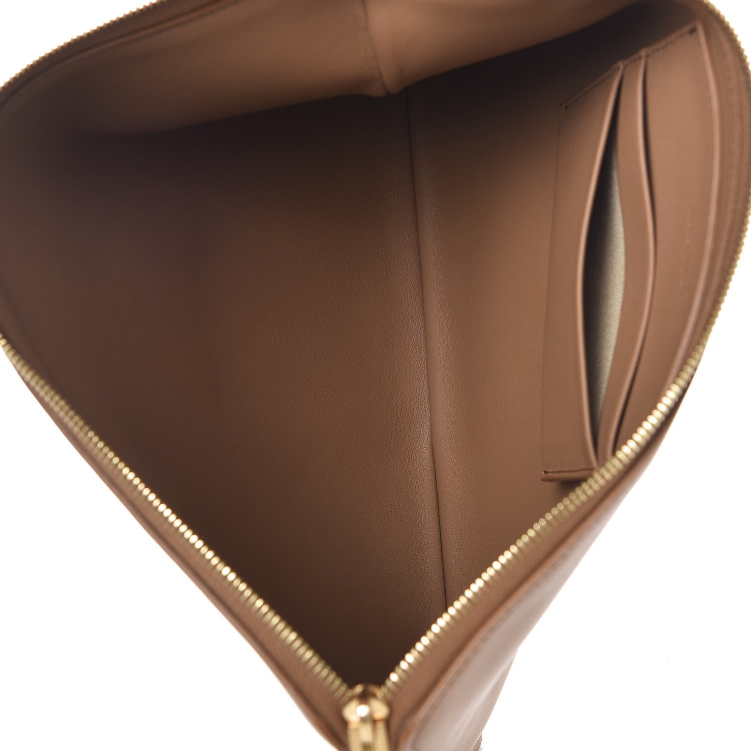 Celine Lambskin Zip Pouch Tan 5 of 8