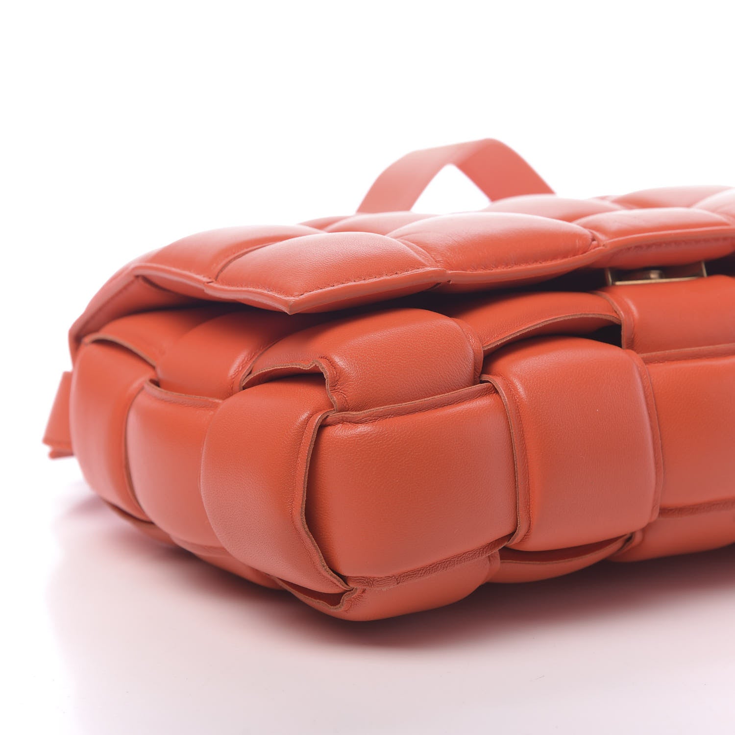 Bottega Veneta Nappa Maxi Intrecciato Padded Cassette Crossbody Orange 7 of 9