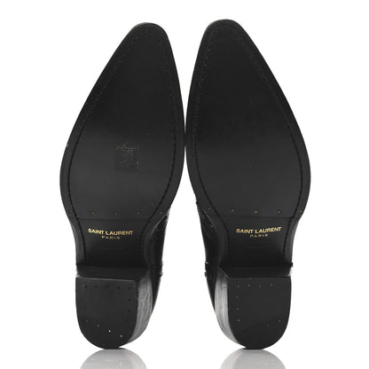 Saint Laurent Calfskin Dakota 50 Stud Bootie 44 Black 6 of 9