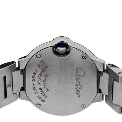 Cartier Stainless Steel Diamond Bezel 28mm Ballon Bleu De Cartier Quartz Watch 8 of 10
