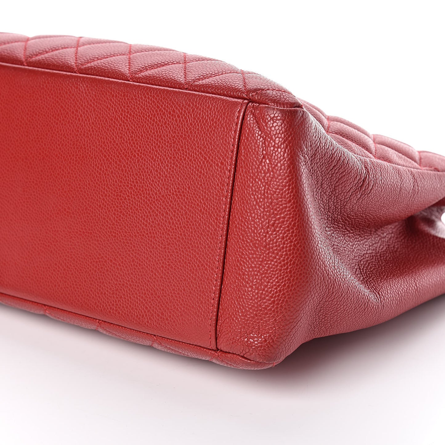 Caviar Quilted Grand Shopping Tote GST Red