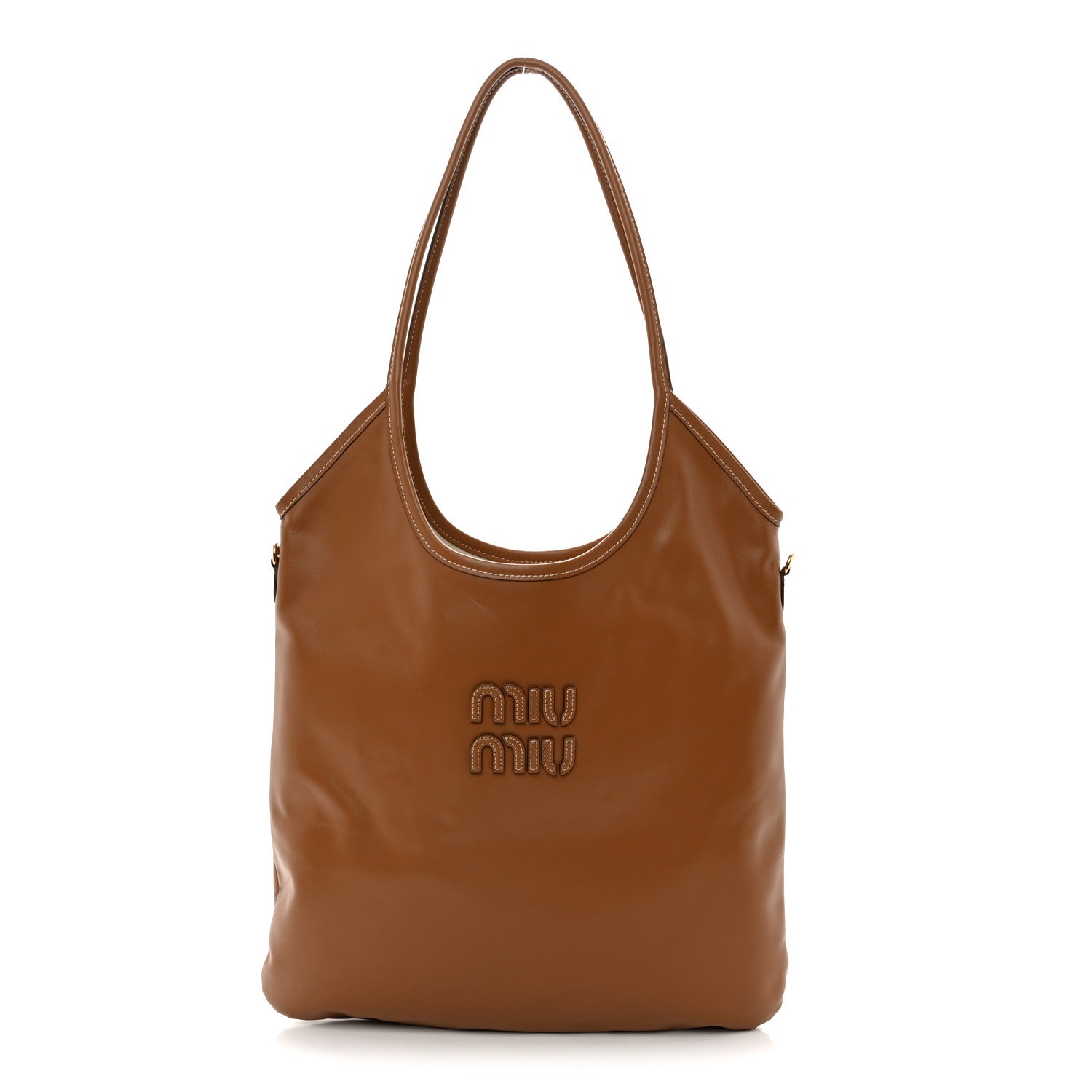 Miu Miu Nappa Ivy Bag Caramel 1 of 10