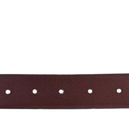 Chanel Calfskin CC Reversible Belt 85 34 Black Burgundy 6 of 8