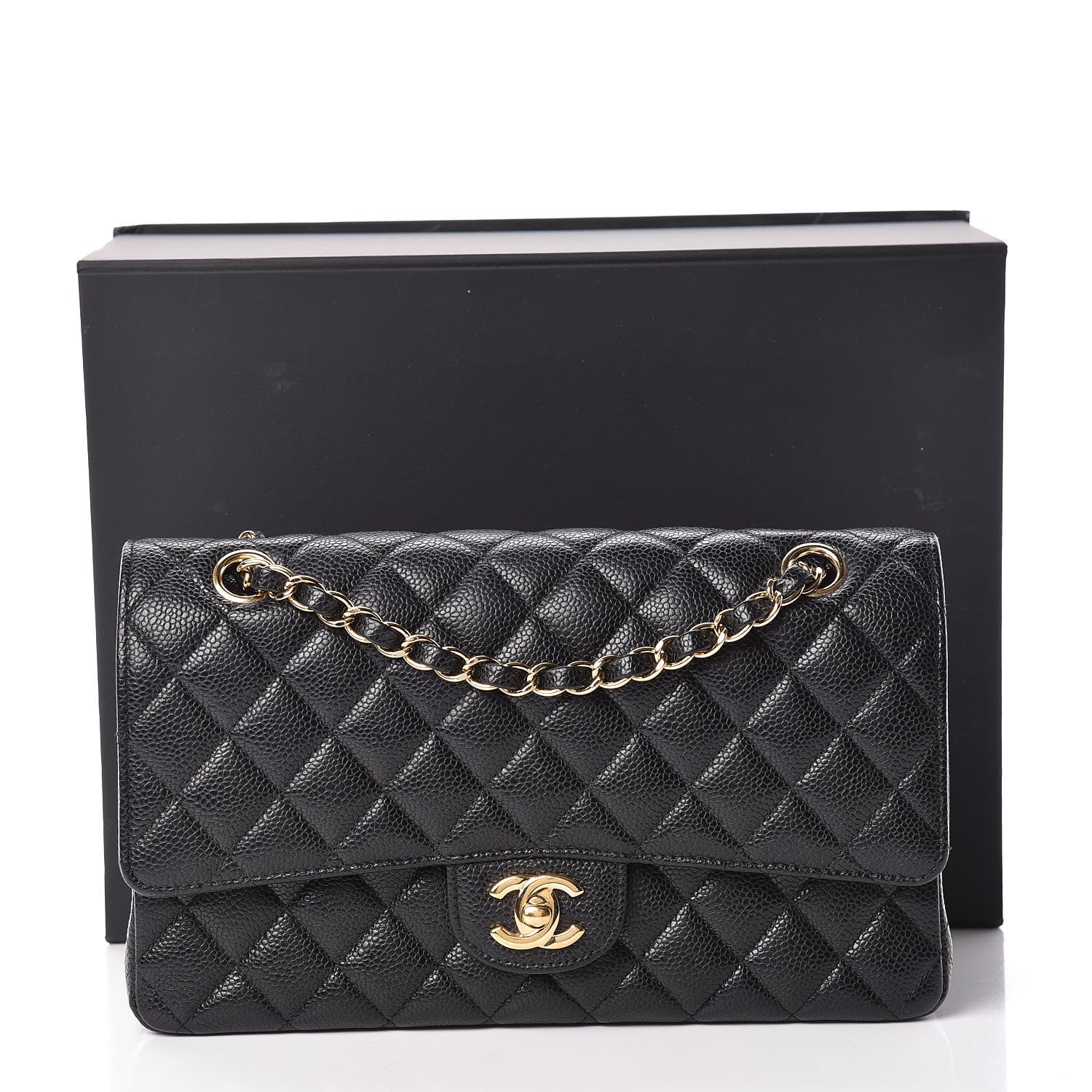 Chanel Caviar Quilted Medium Double Flap Black 13 of 13