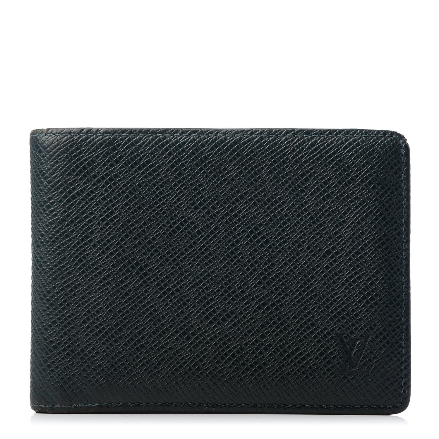 Louis Vuitton Taiga Mens Billfold Wallet 3 Flaps Epicea 1 of 11