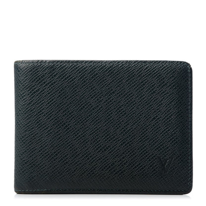 Louis Vuitton Taiga Mens Billfold Wallet 3 Flaps Epicea 1 of 11