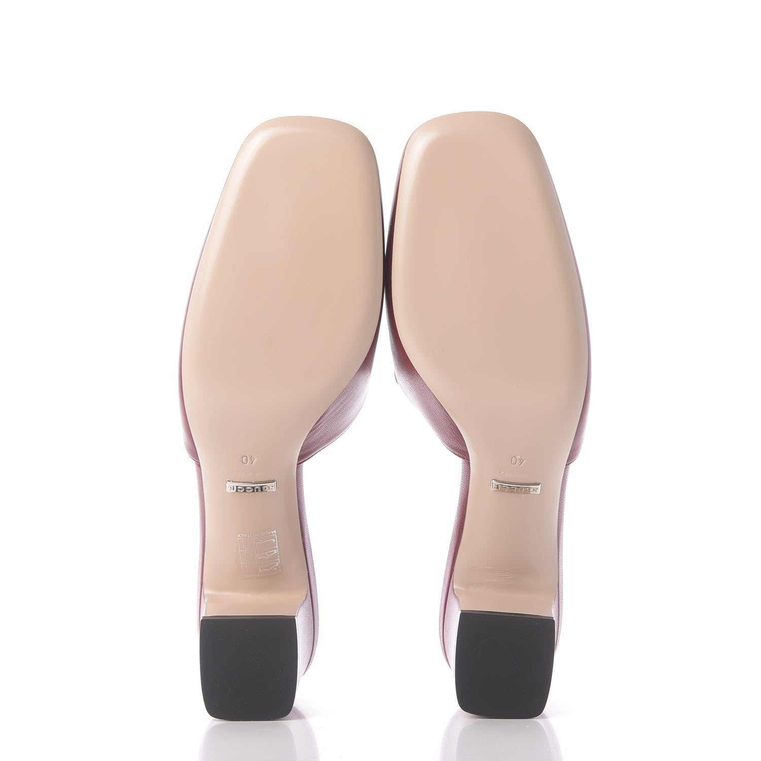 Gucci Malaga Kid Crystal Square G Madelyn Mules 40 Romantic Cerise 6 of 12