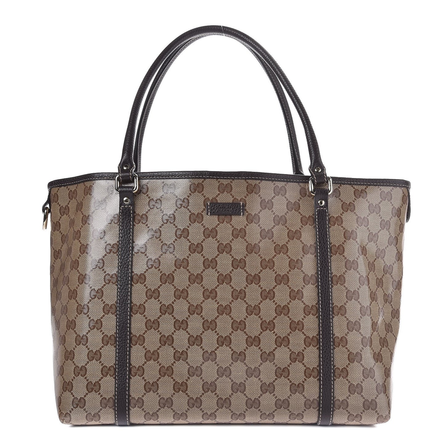 Crystal Monogram Medium Joy Tote Beige Ebony Testa di Moro
