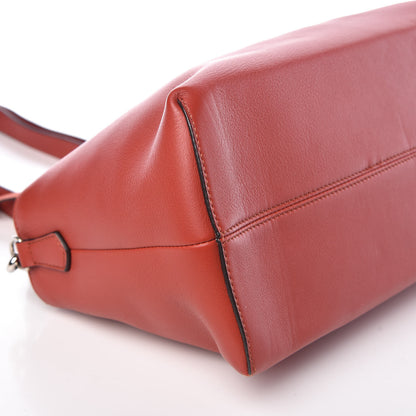 Fendi Vitello Dolce 4 Color Large By The Way Boston Bag Terra di Siena Multicolor 6 of 13