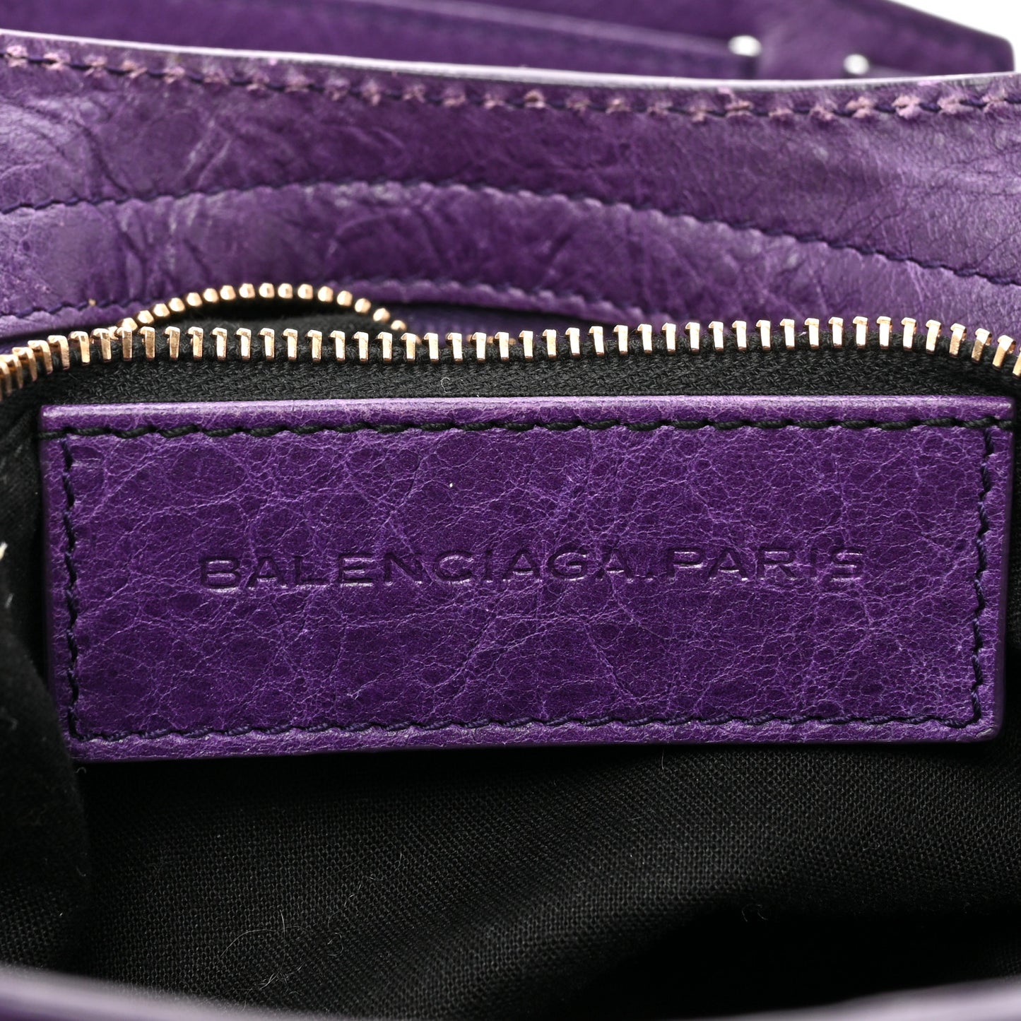 Agneau Giant 12 Rose Gold Hardware City Dark Violet