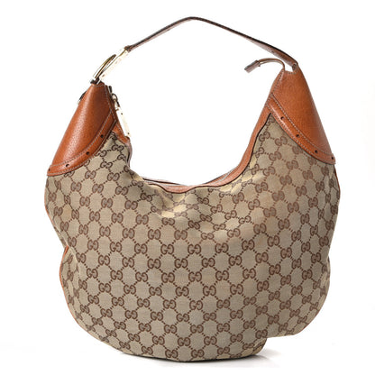 Gucci Monogram Glam Hobo Tan 1 of 17