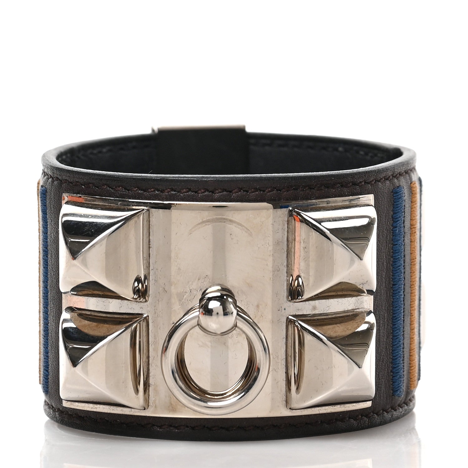 Hermes Barenia Rocabar Collier de Chien CDC Bracelet T2 Ebene 3 of 6