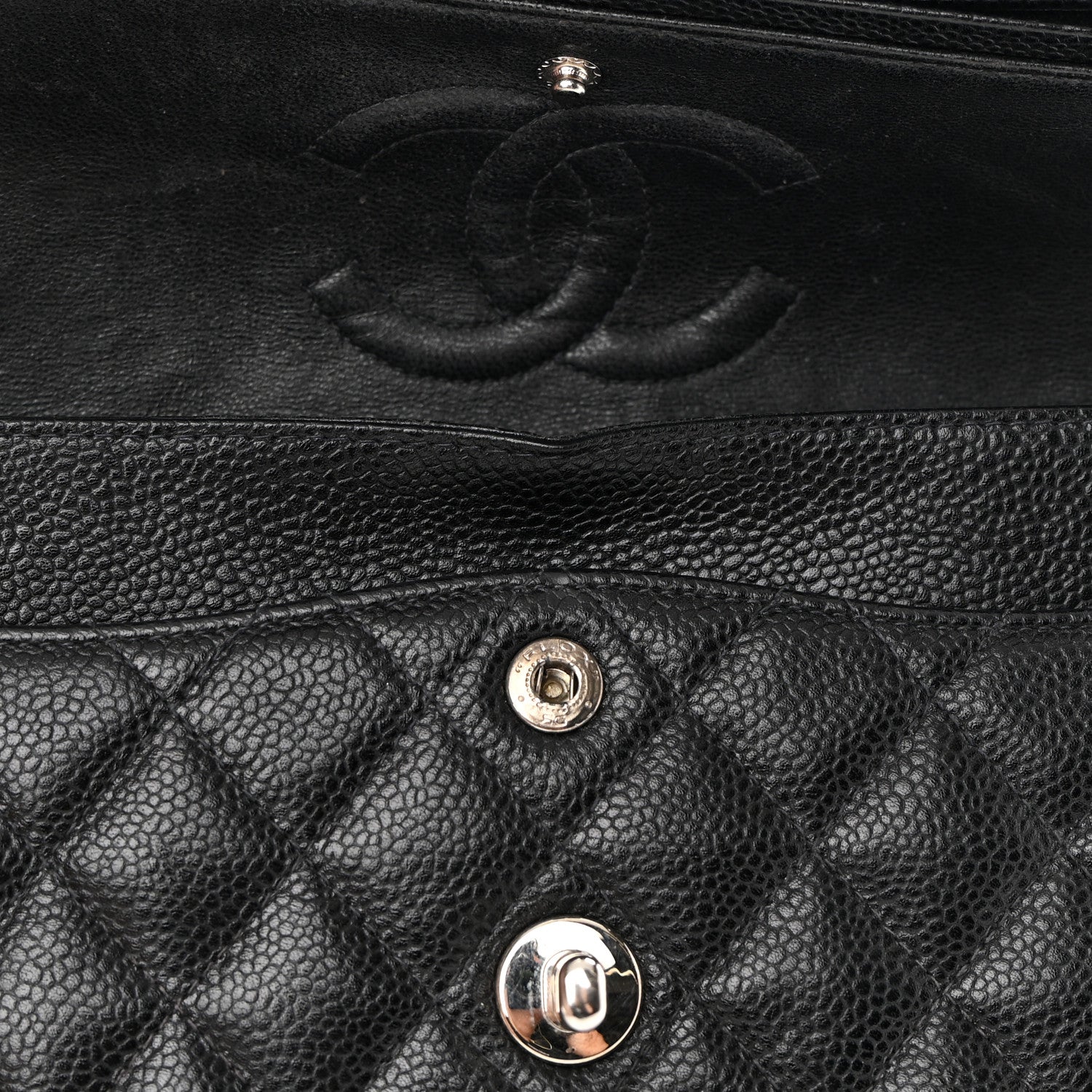 Chanel Caviar Quilted Small Double Flap Black 11 of 16