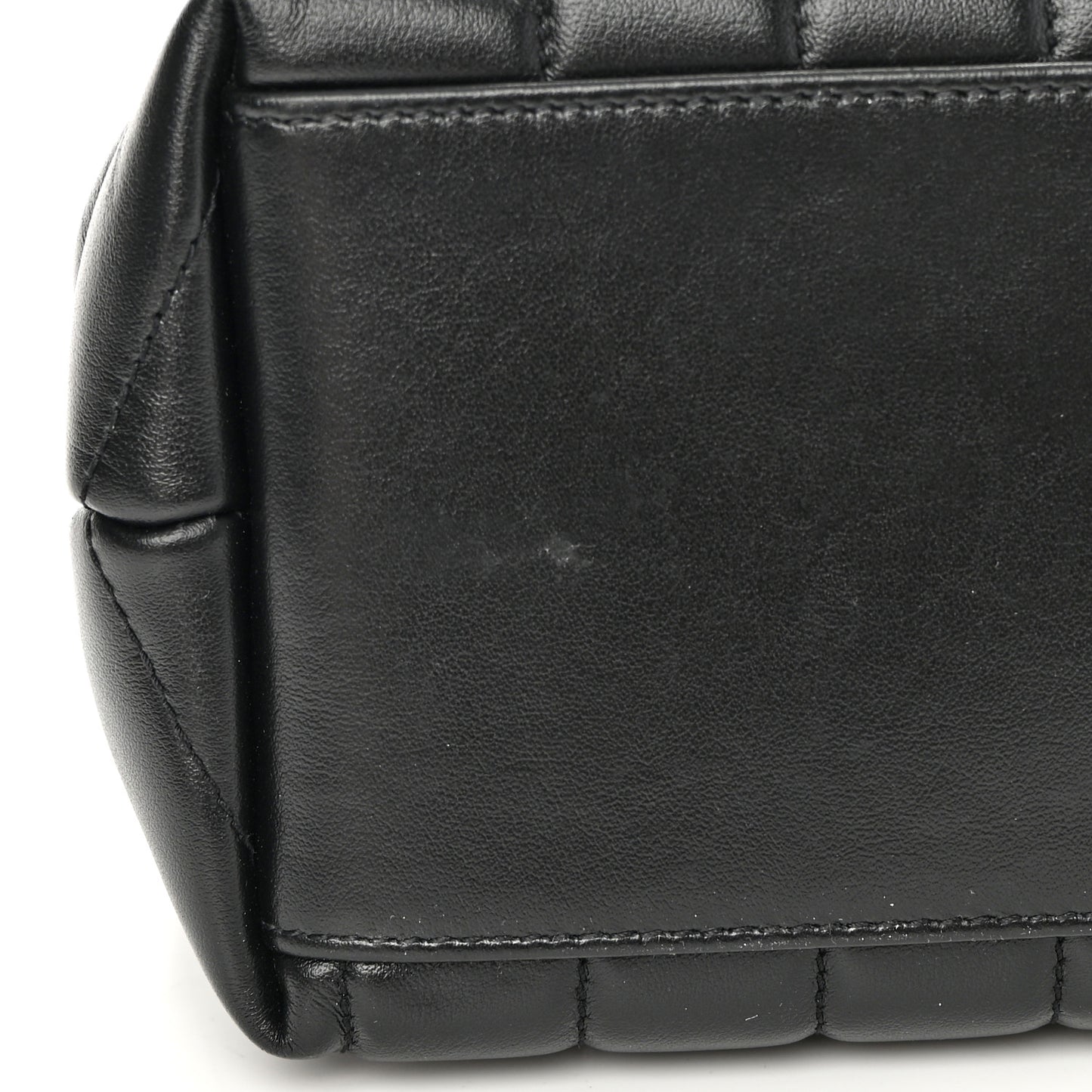 Calfskin Y Quilted Monogram Medium Loulou Chain Satchel Black