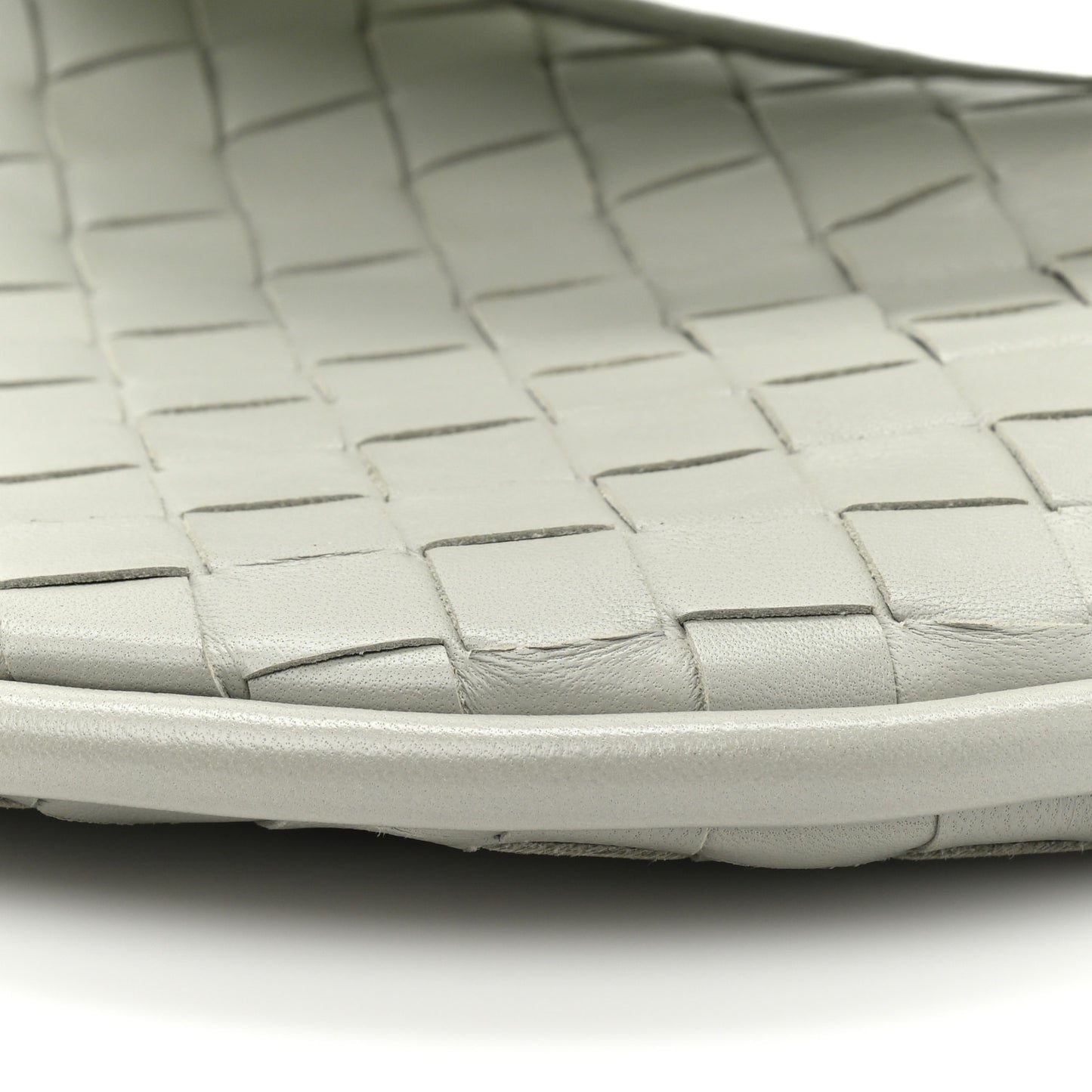 Nappa Intrecciato Small Gemelli Agate Grey Glacier