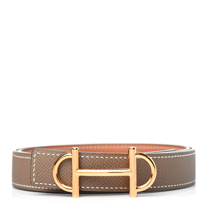 Hermes Swift Epsom 24mm Gamma Belt 75 Gold Etoupe 1 of 4