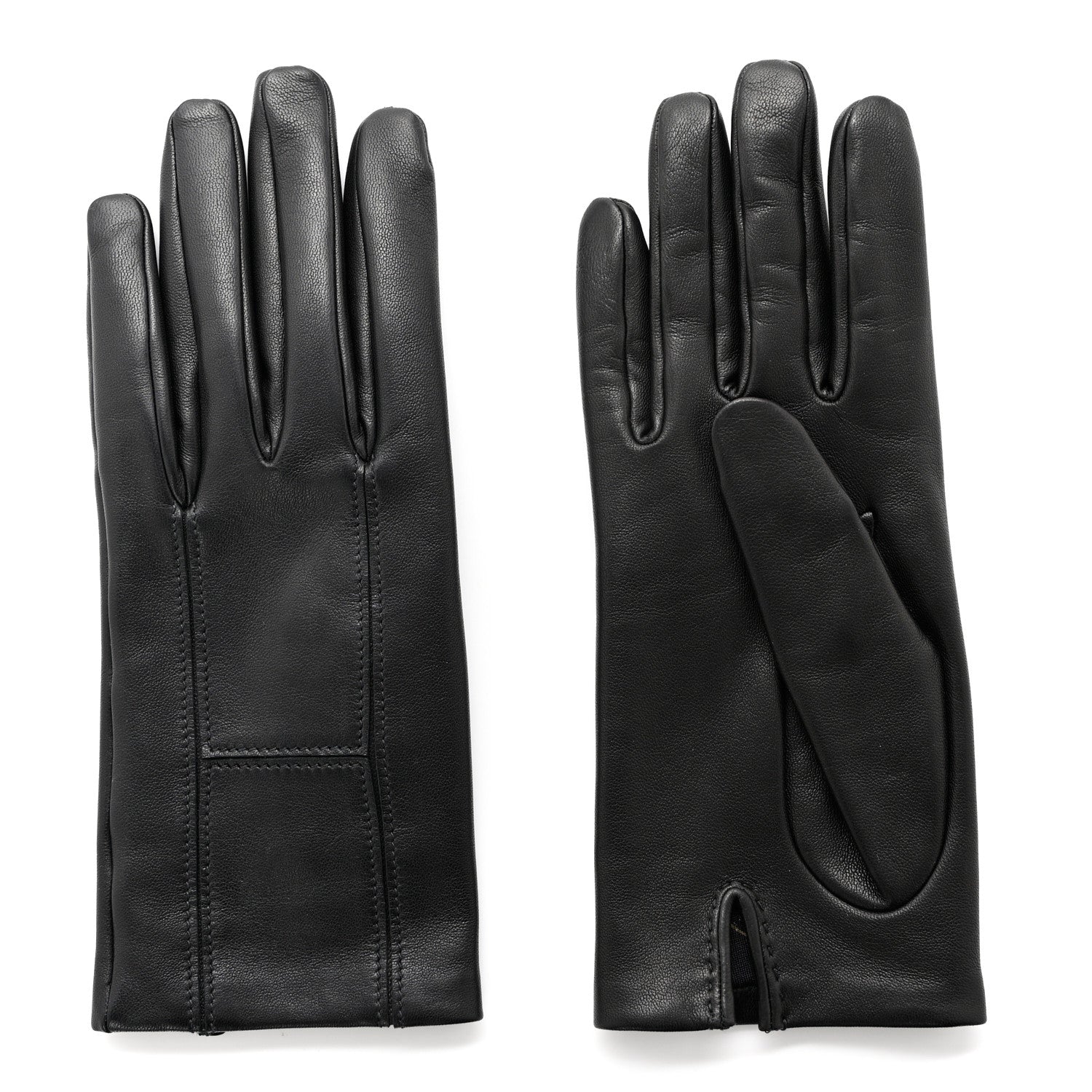 Hermes Lambskin Gloves 7.5 Black 3 of 3
