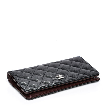 Chanel Caviar Quilted Yen Wallet Black 4 of 8