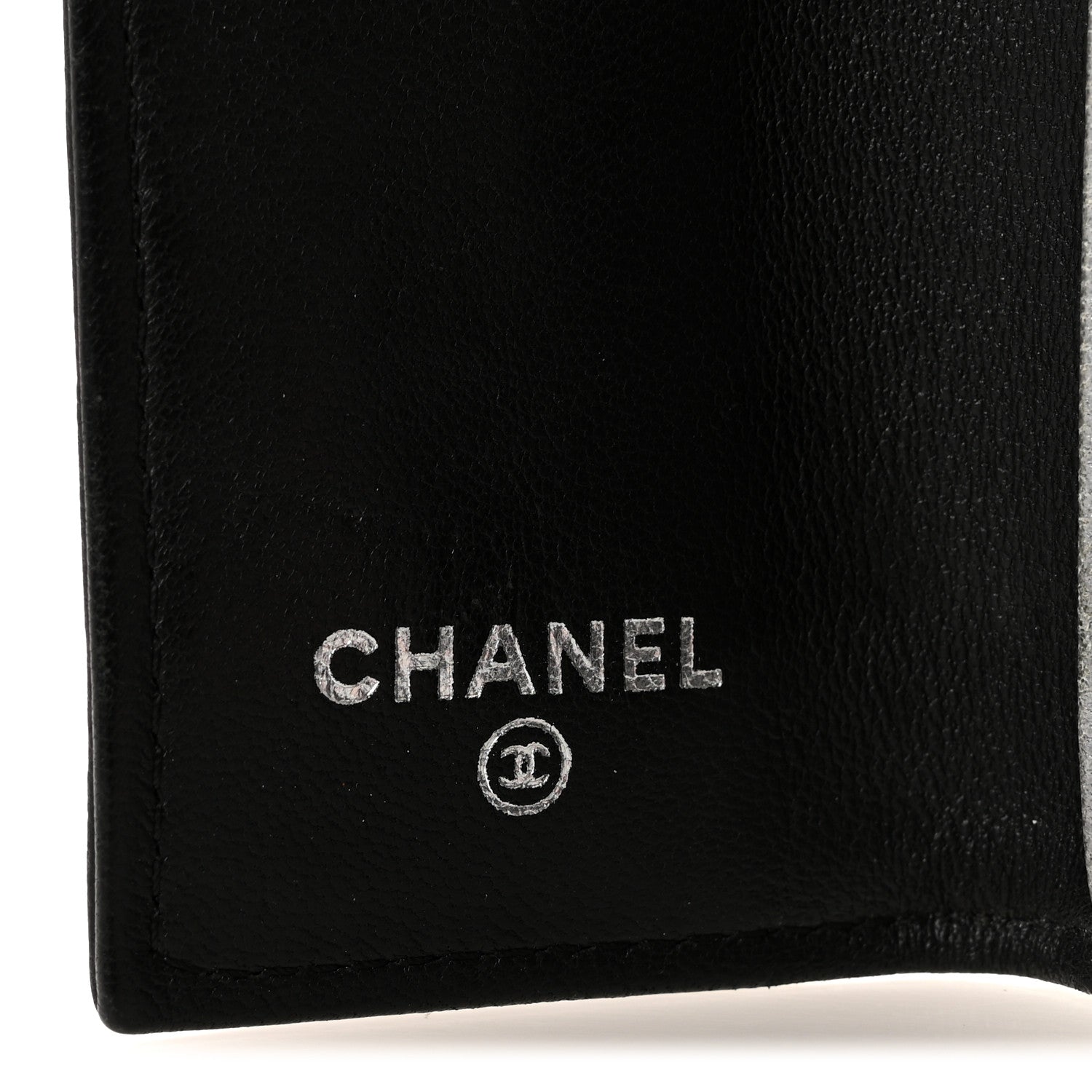 Chanel Lambskin Camellia Embossed 6 Key Holder Black 6 of 8