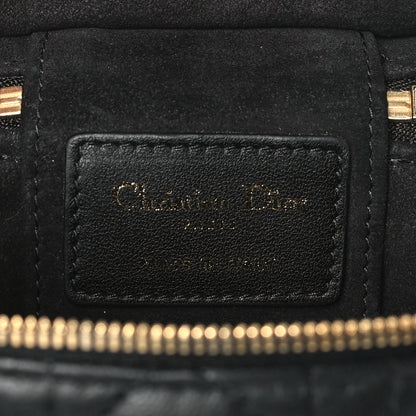 Christian Dior Lambskin Cannage Micro Lady Dior Vanity Case Black 6 of 9