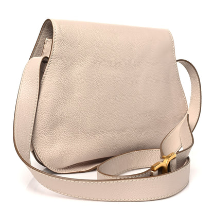 Chloe Grained Calfskin Medium Marcie Saddle Bag Nomad Beige 3 of 11