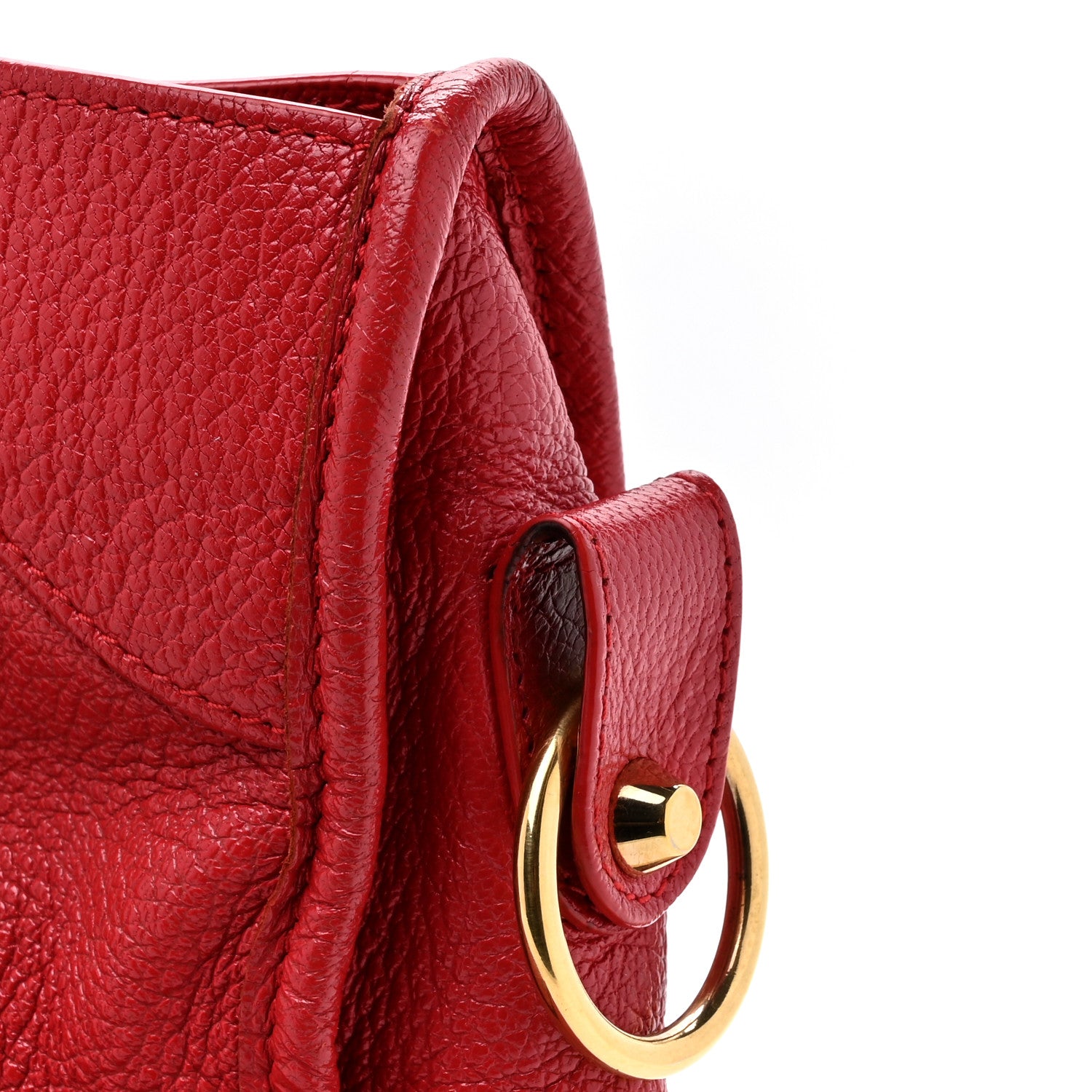 Balenciaga Chevre Gold Metallic Edge Hardware City Rouge Grenade 15 of 18