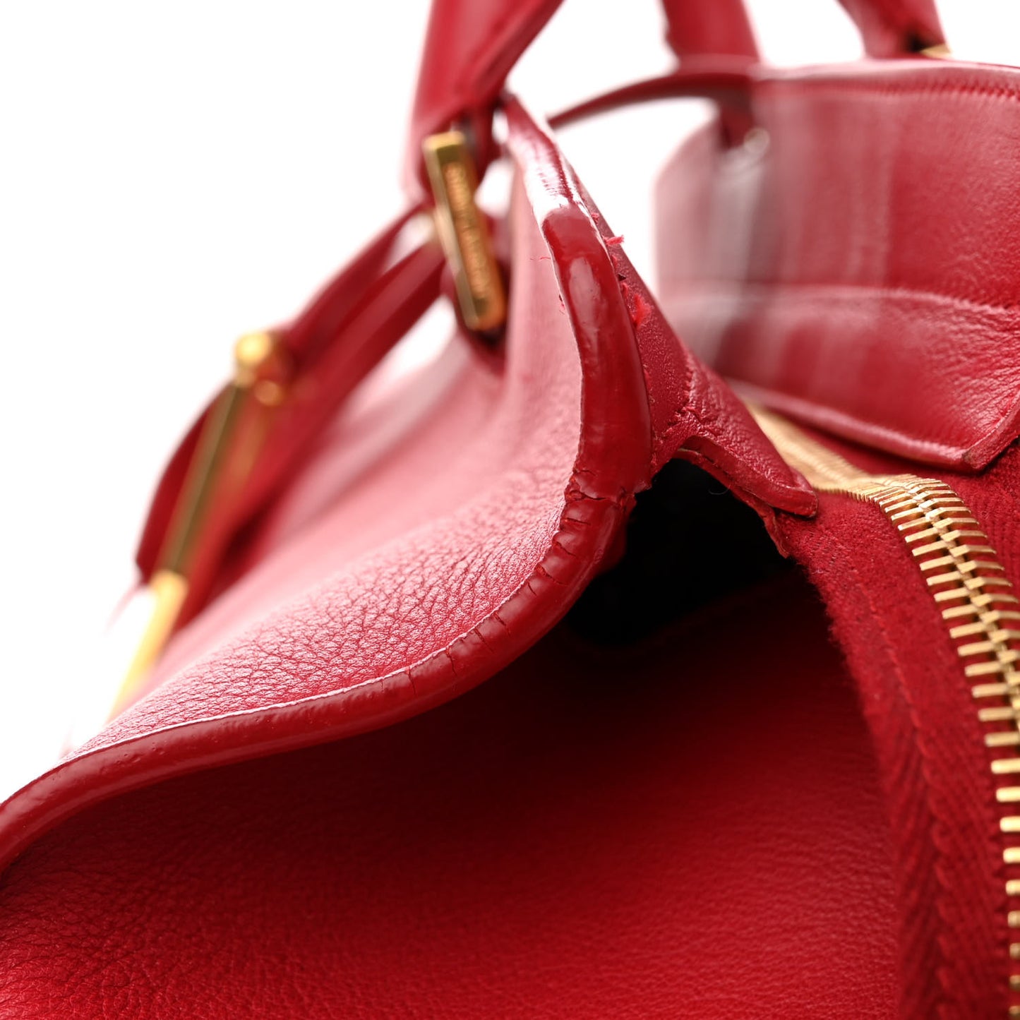 Calfskin Medium Classic Y Cabas Red