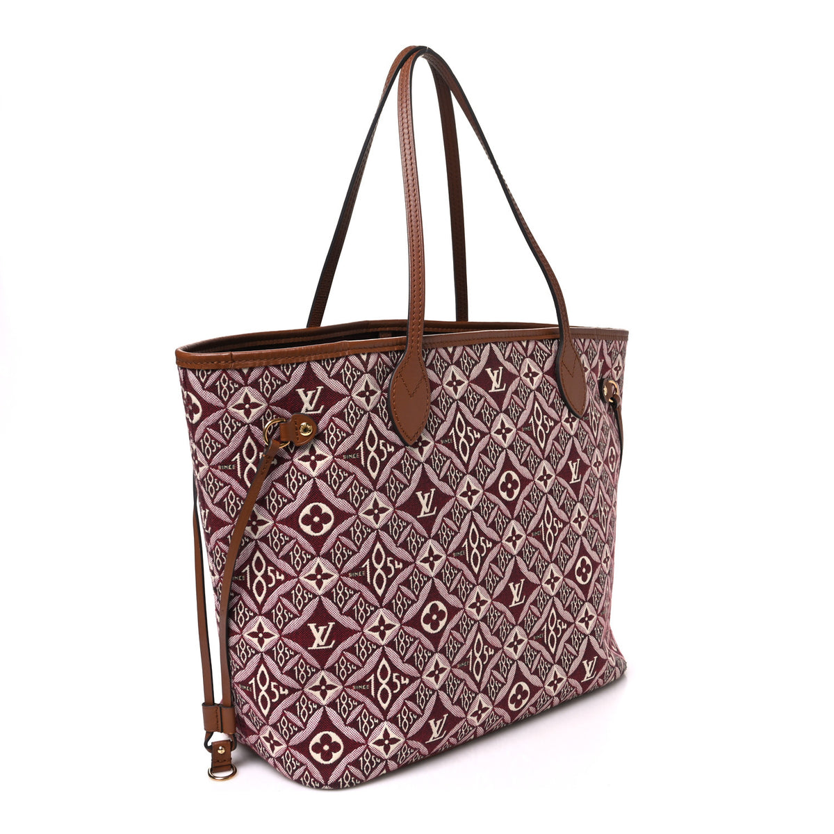 Jacquard Since 1854 Neverfull MM Bordeaux