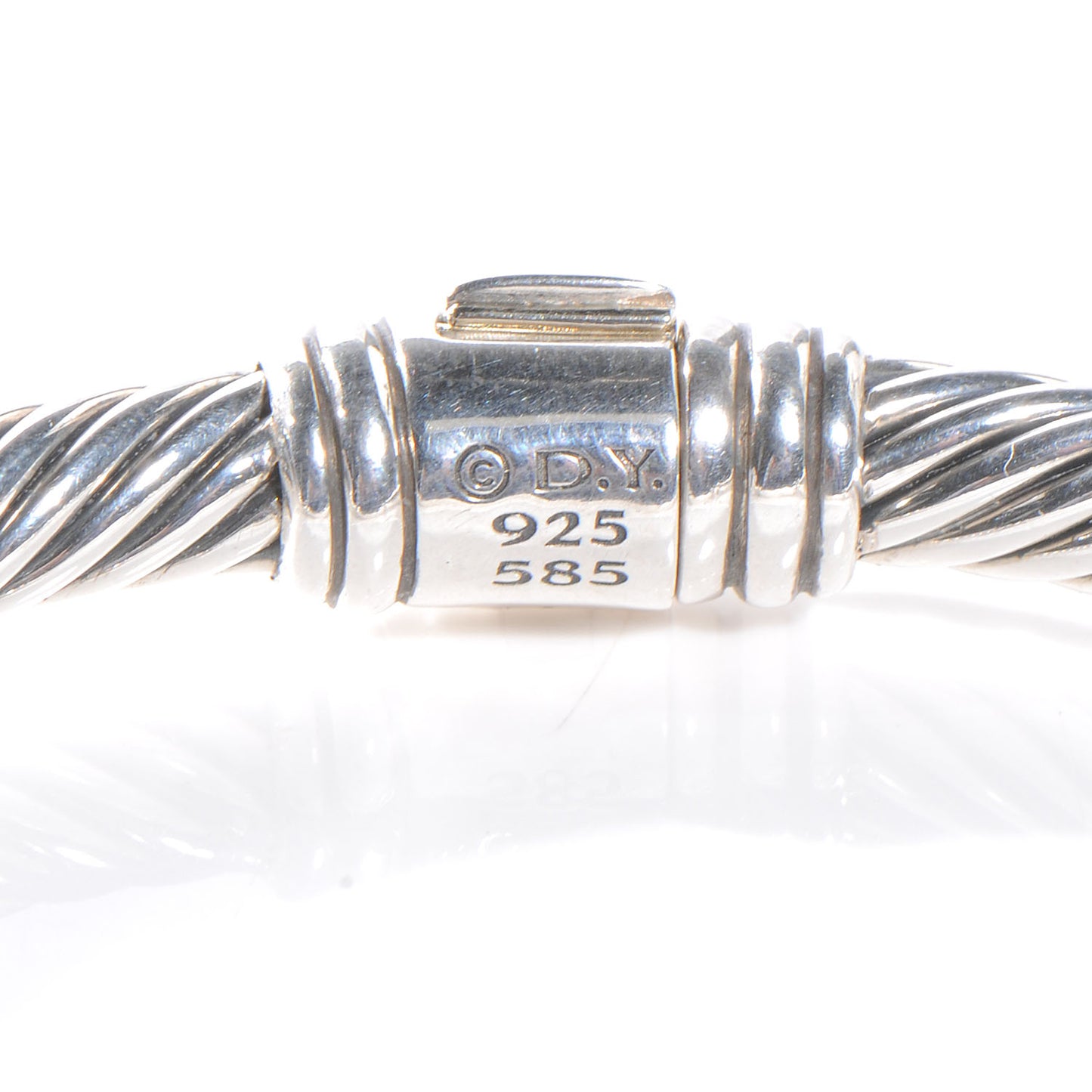 Sterling Silver 14K Yellow Gold Metro Cable Bracelet