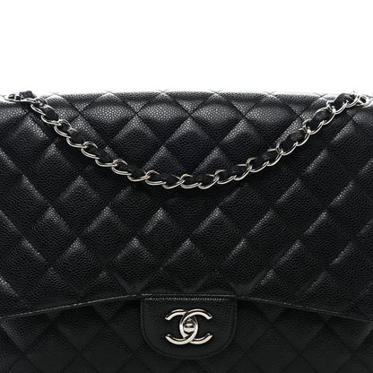 Chanel Caviar Quilted Maxi Single Flap Black 8 of 11