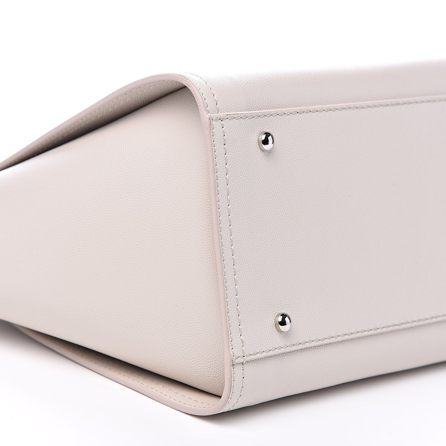 Caviar Small Studded Deauville Tote Ivory