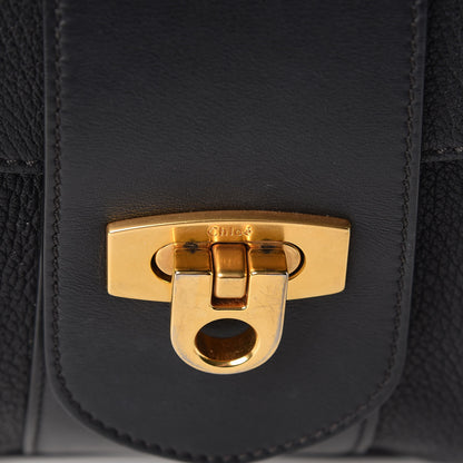 Chloe Grained Lambskin Calfskin Medium Lexa Shoulder Bag Black 13 of 22