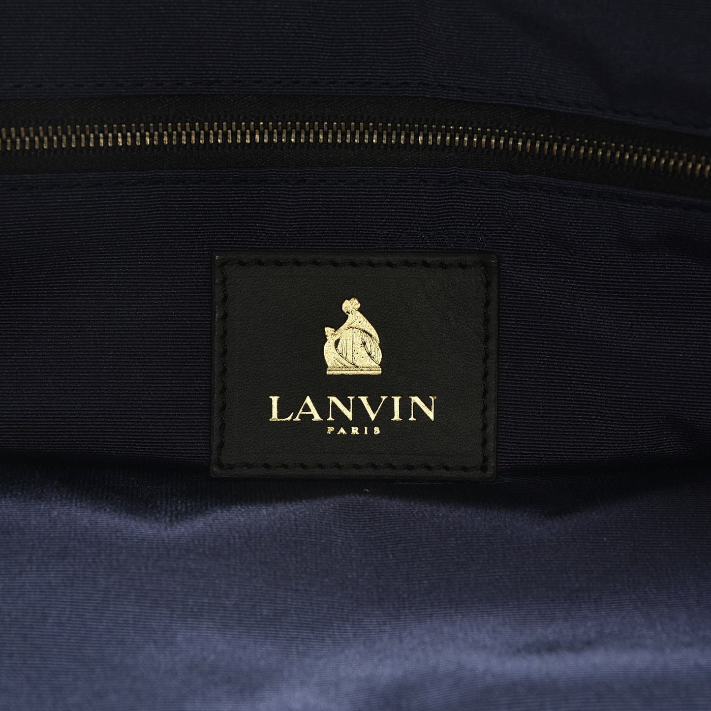 Lambskin Quilted Large Amelia Tote Black