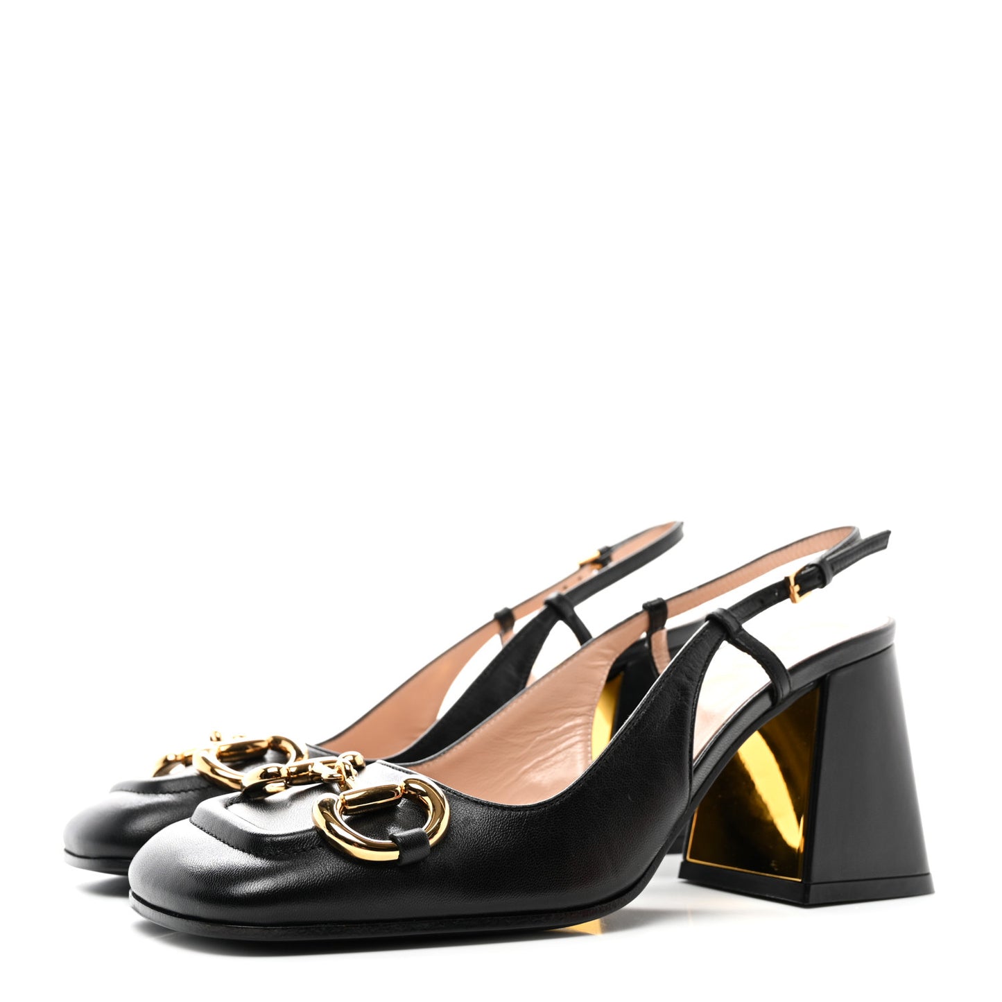 Malaga Kid Horsebit 75mm Slingback Pumps 36 Black