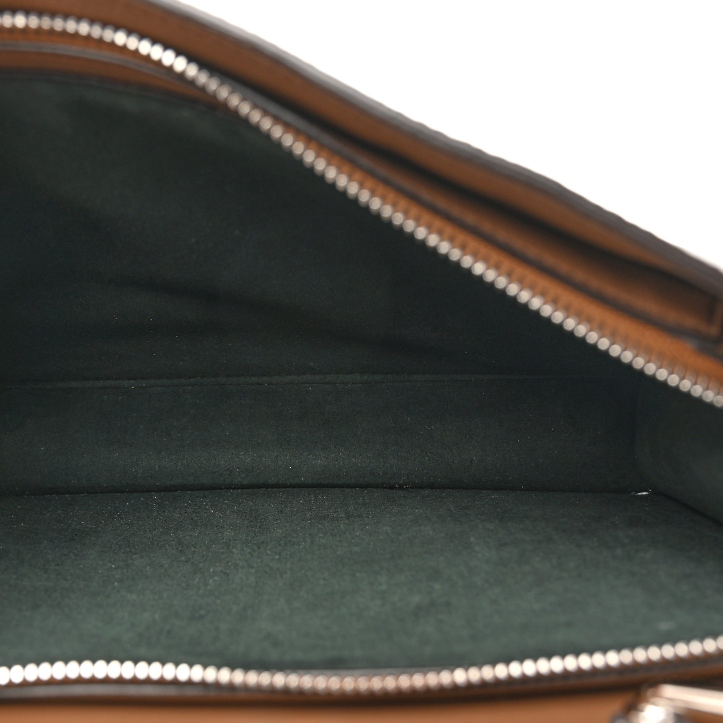 Cuoio Romano Vitello Cover Glazed Fabric Bi-Color FF 1974 Mini Peekaboo I SEE U Satchel Grigio Chiaro Ghiaia