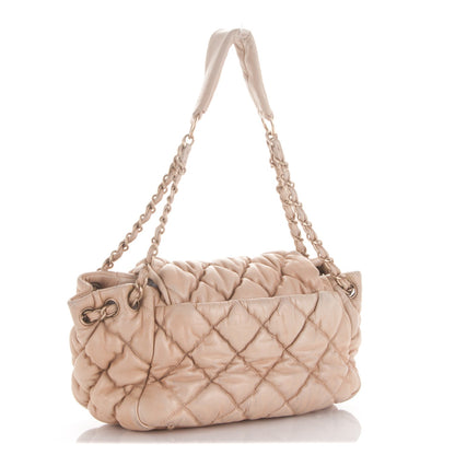 Chanel Lambskin Bubble Quilt Accordion Flap Beige 3 of 7