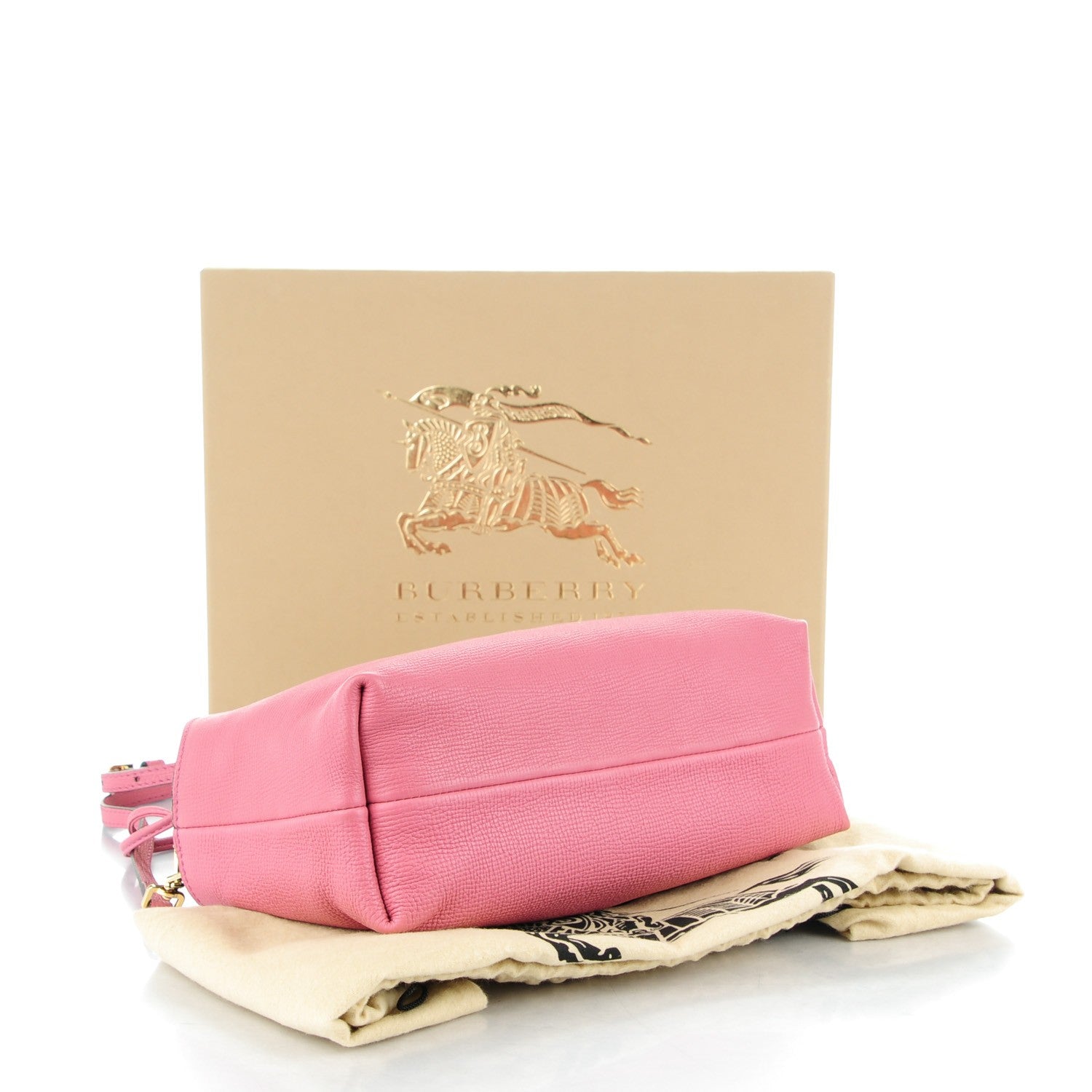Burberry Derby Calfskin House Check Little Crush Mauve Pink 4 of 7