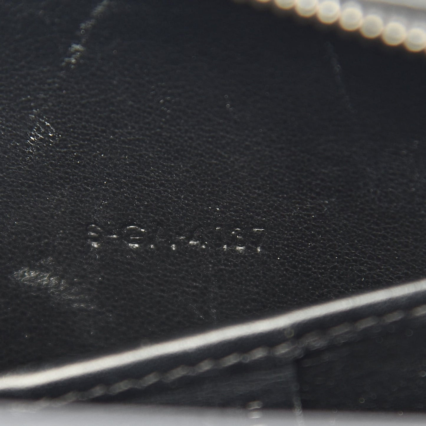 Canvas Calfskin Nano Luggage White Black