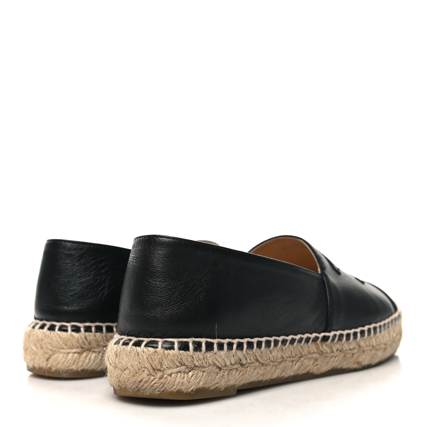 Lambskin CC Espadrilles 38 Black
