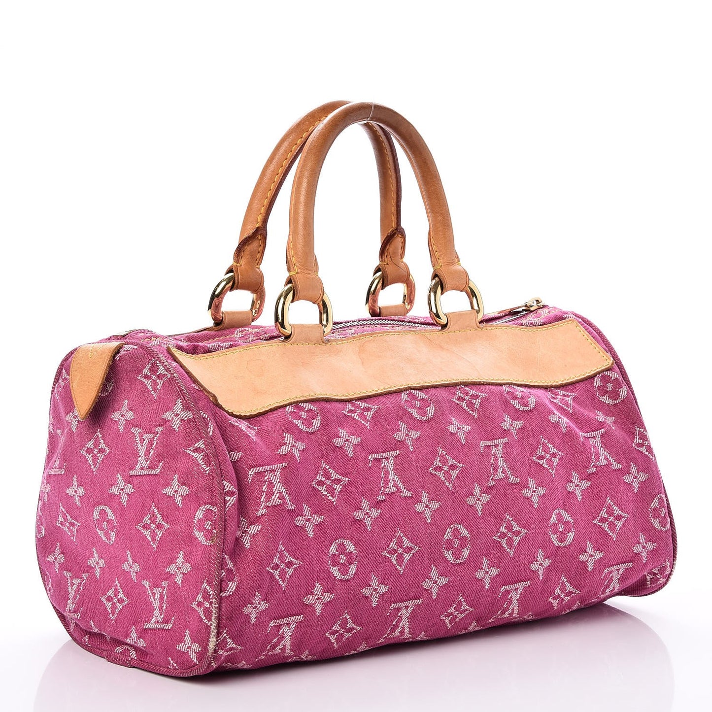 Monogram Denim Neo Speedy Fuchsia