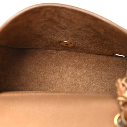 Chanel Grained Calfskin Mini Square Classic Pure Flap Brown 5 of 11