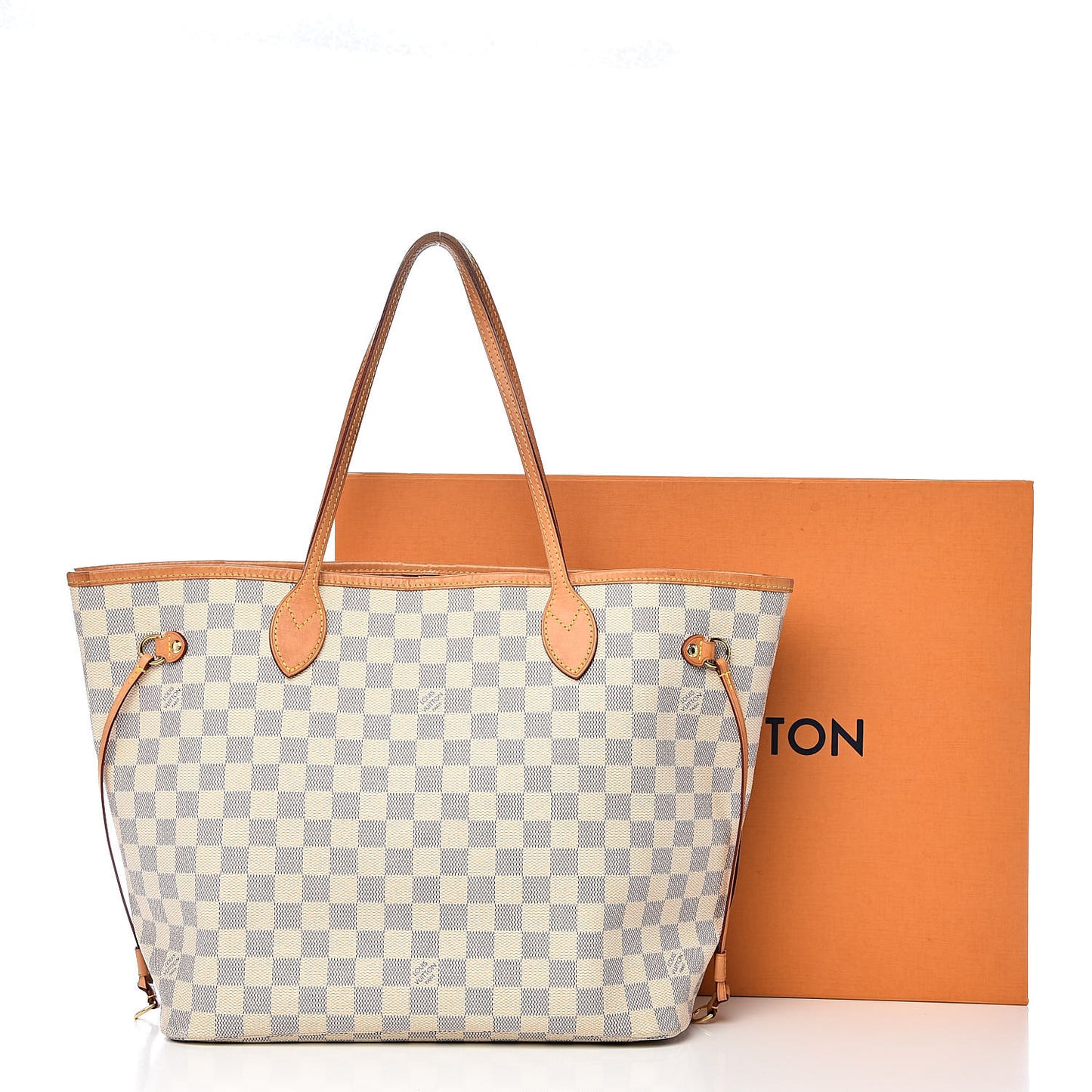 Damier Azur Neo Neverfull MM Rose Ballerine