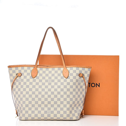 Louis Vuitton Damier Azur Neo Neverfull MM Rose Ballerine 17 of 17