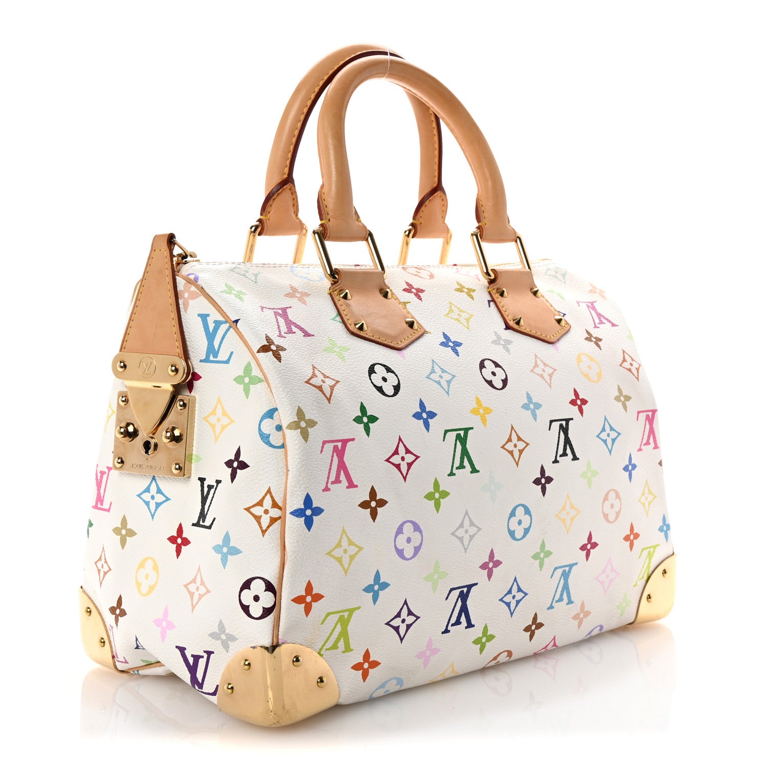 Louis Vuitton Monogram Multicolor Speedy 30 White 3 of 9